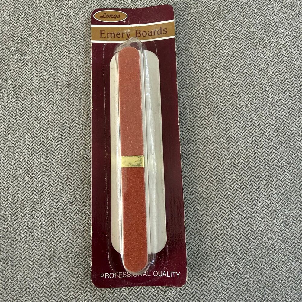 Vintage Longs Emery Boards Nail Files New Old Stock Sealed Professional Quality